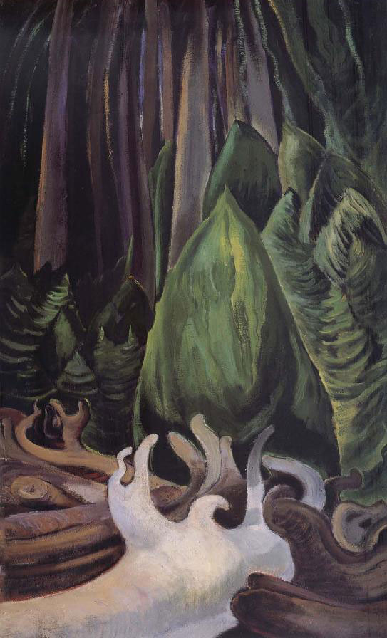 Sea Drift at the edge of the forest (1931) - Emily Carr Tablo