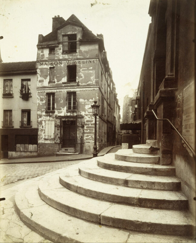 Rue De La Montagne sainte genevievè - Eugène Atget Tablo