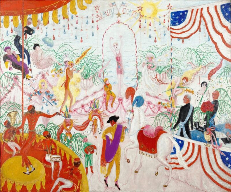 Beauty Contest To the Memory of P.T. Barnum (1923) - Florine Stettheimer Tablo
