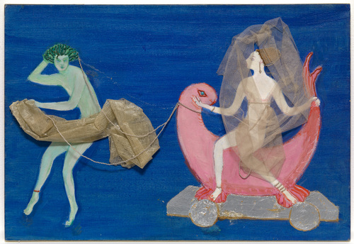 Costume design (Aphrodite on a Dolphin...) for artist's ballet Orphée of the Quat z arts (1912) - Florine Stettheimer Tablo