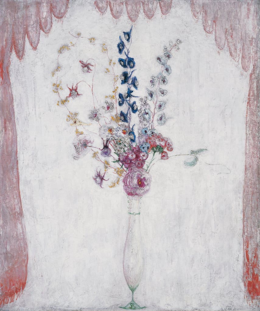 Delphinums and Columbine (1923) - Florine Stettheimer Tablo