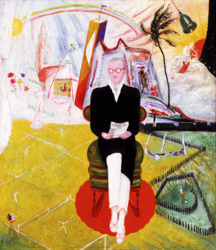 Henry McBride, Art Critic (1922) - Florine Stettheimer Tablo