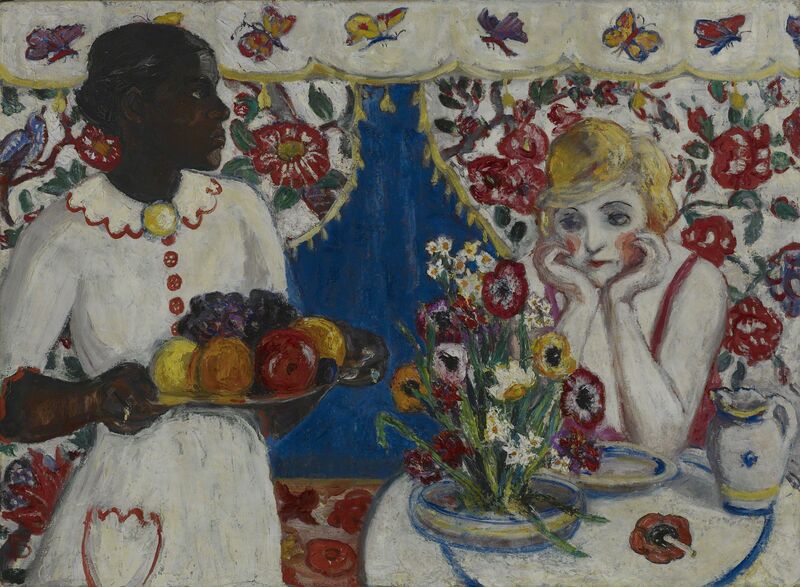 Jenny and Genevieve (1915) - Florine Stettheimer Tablo