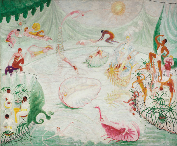 Natatorium Undine (1927) - Florine Stettheimer Tablo