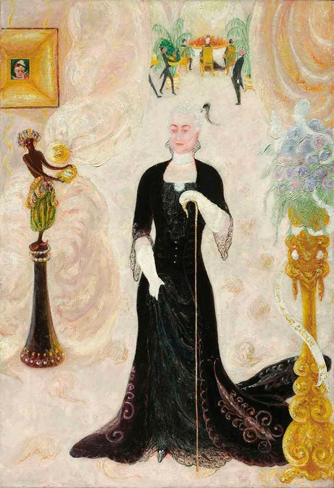 Portrait Of My Aunt, Caroline Walter Neustadter (1928) - Florine Stettheimer Tablo