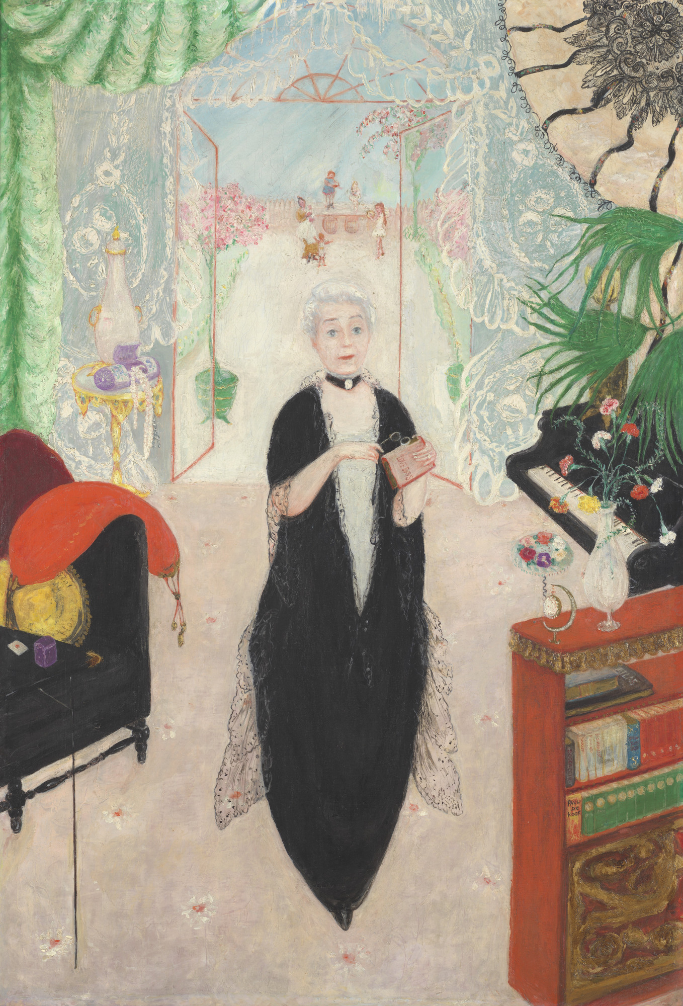 Portrait of My Mother (1925) - Florine Stettheimer Tablo
