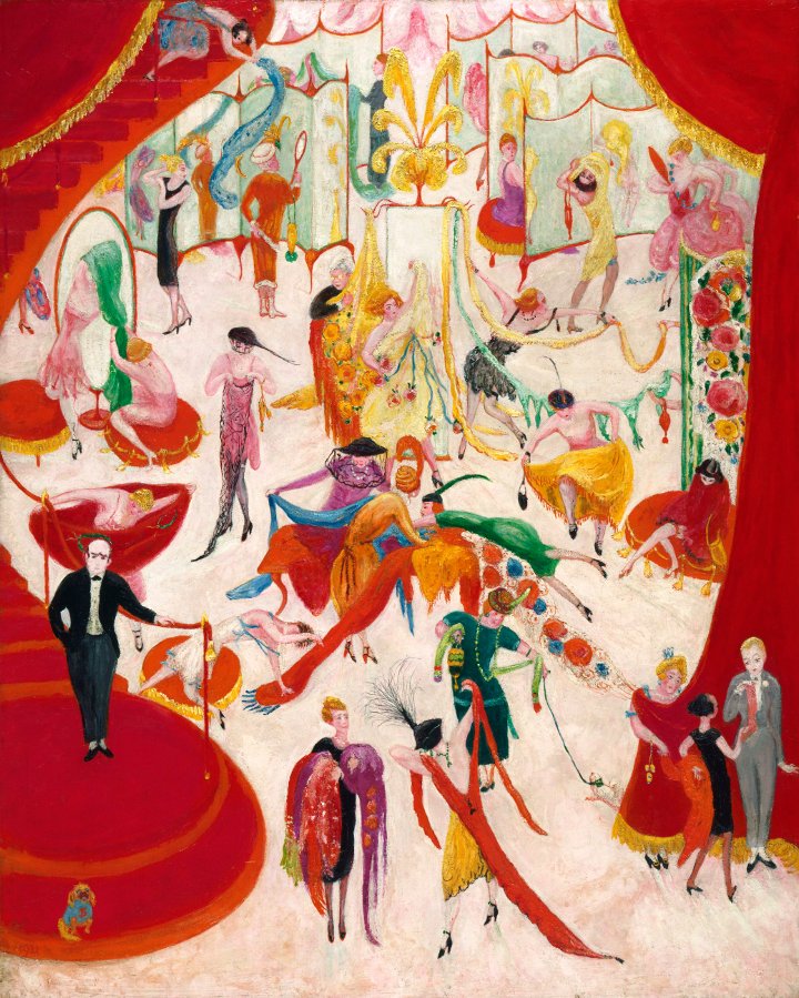Spring Sale at Bendel's (1921) - Florine Stettheimer Tablo