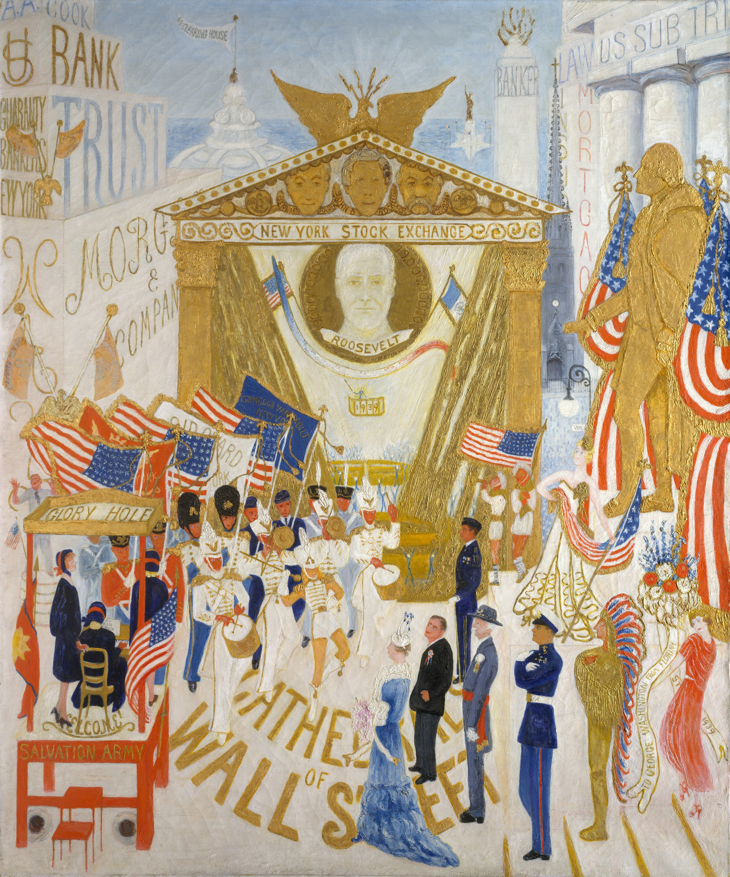 The Cathedrals of Wall Street (1939) - Florine Stettheimer Tablo