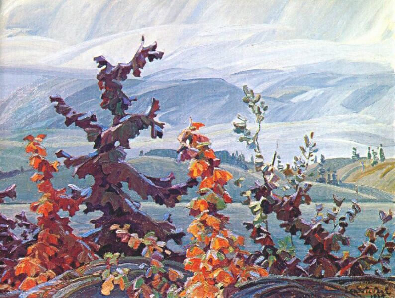 Scrub Oaks and Maples (1935) - Franklin Carmichael Tablo