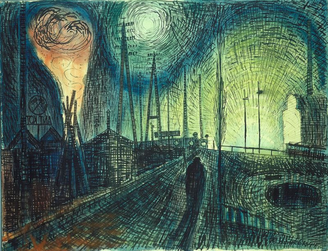 A night walker - František Hudeček Tablo