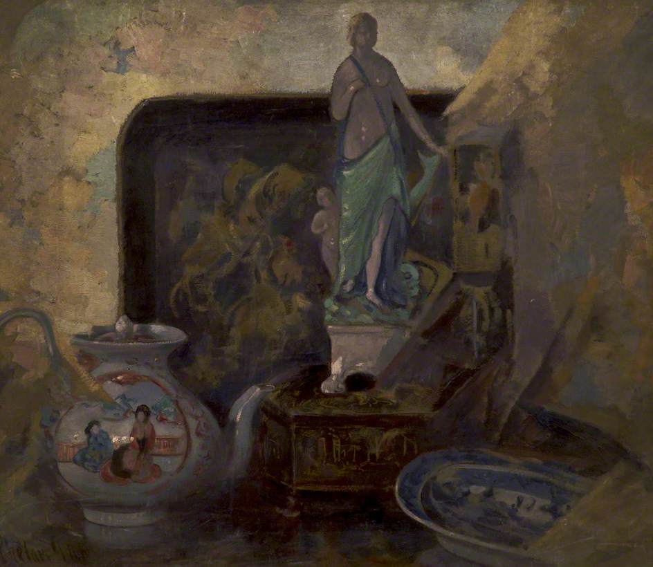 Still Life with Teapot - Harry Phelan Gibb Tablo