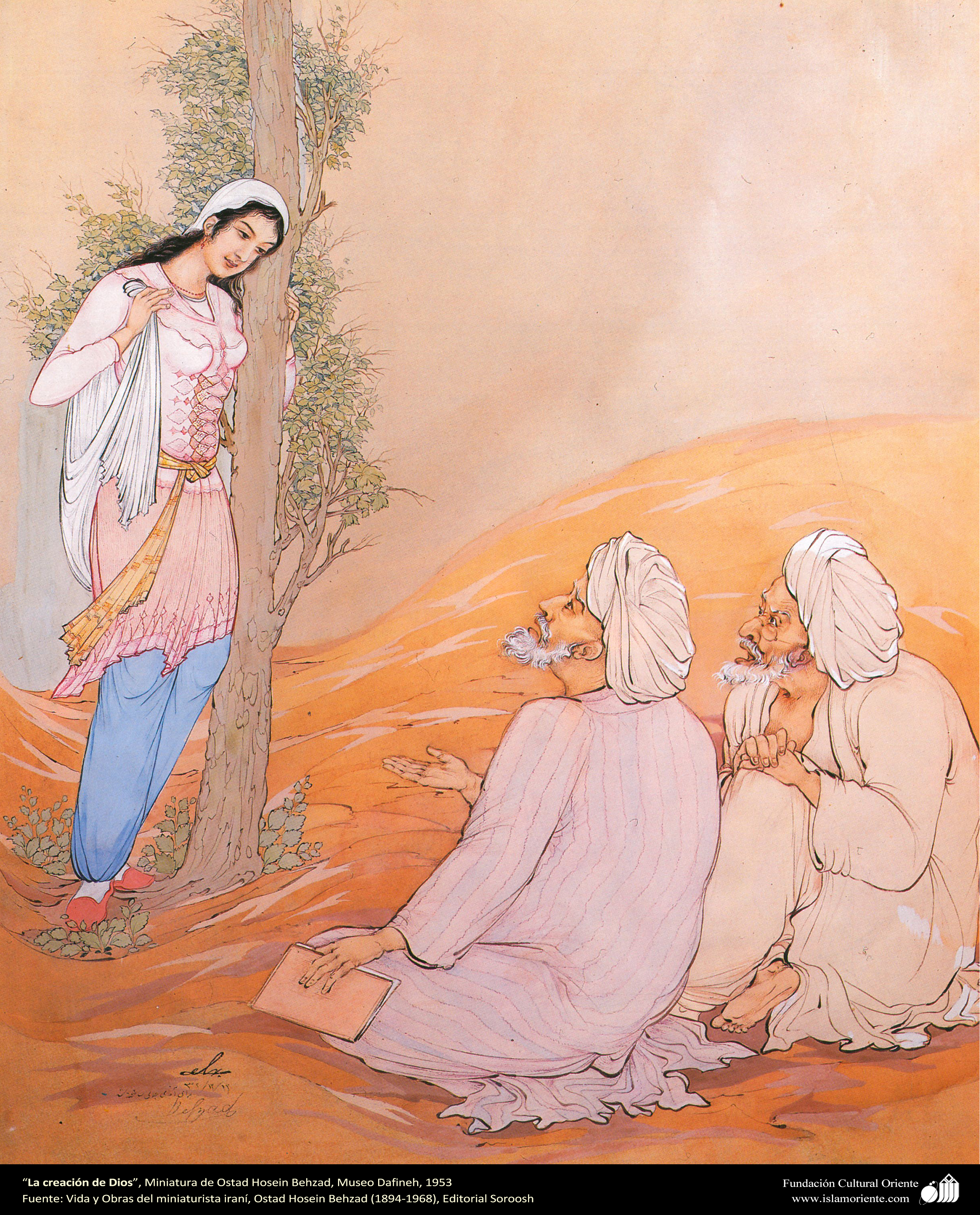 God's creation (1953) - Hossein Behzad Tablo