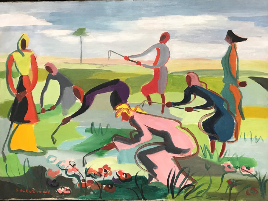 Moissonneuse Au Maroc (1949) - Hélène de Beauvoir Tablo