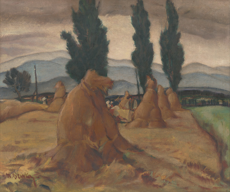In Spiš near the castle (1922) - Martin Benka Tablo