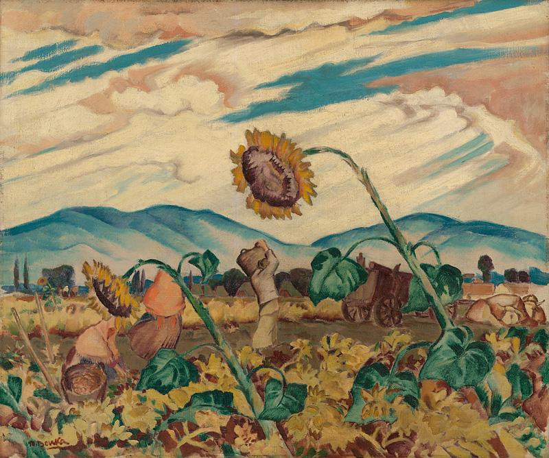 On the Plane (1926) - Martin Benka Tablo