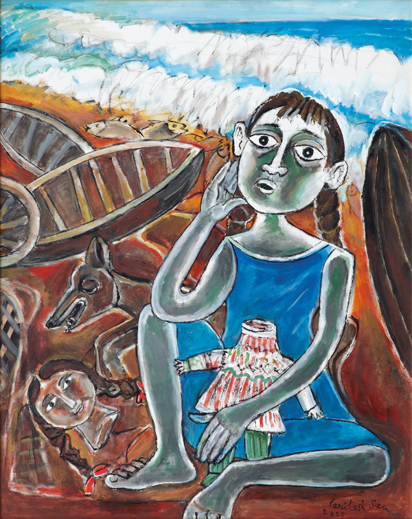Girl With the Broken Doll - Paritosh Sen Tablo