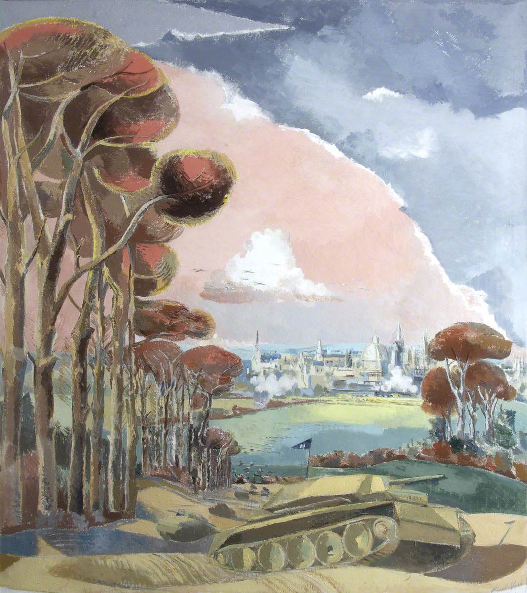 Oxford During the War (1942) - Paul Nash Tablo
