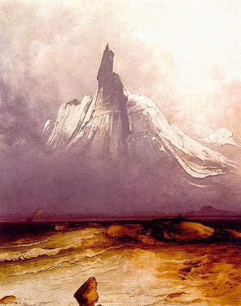 Stetind in Mist (1865) - Peder Balke Tablo