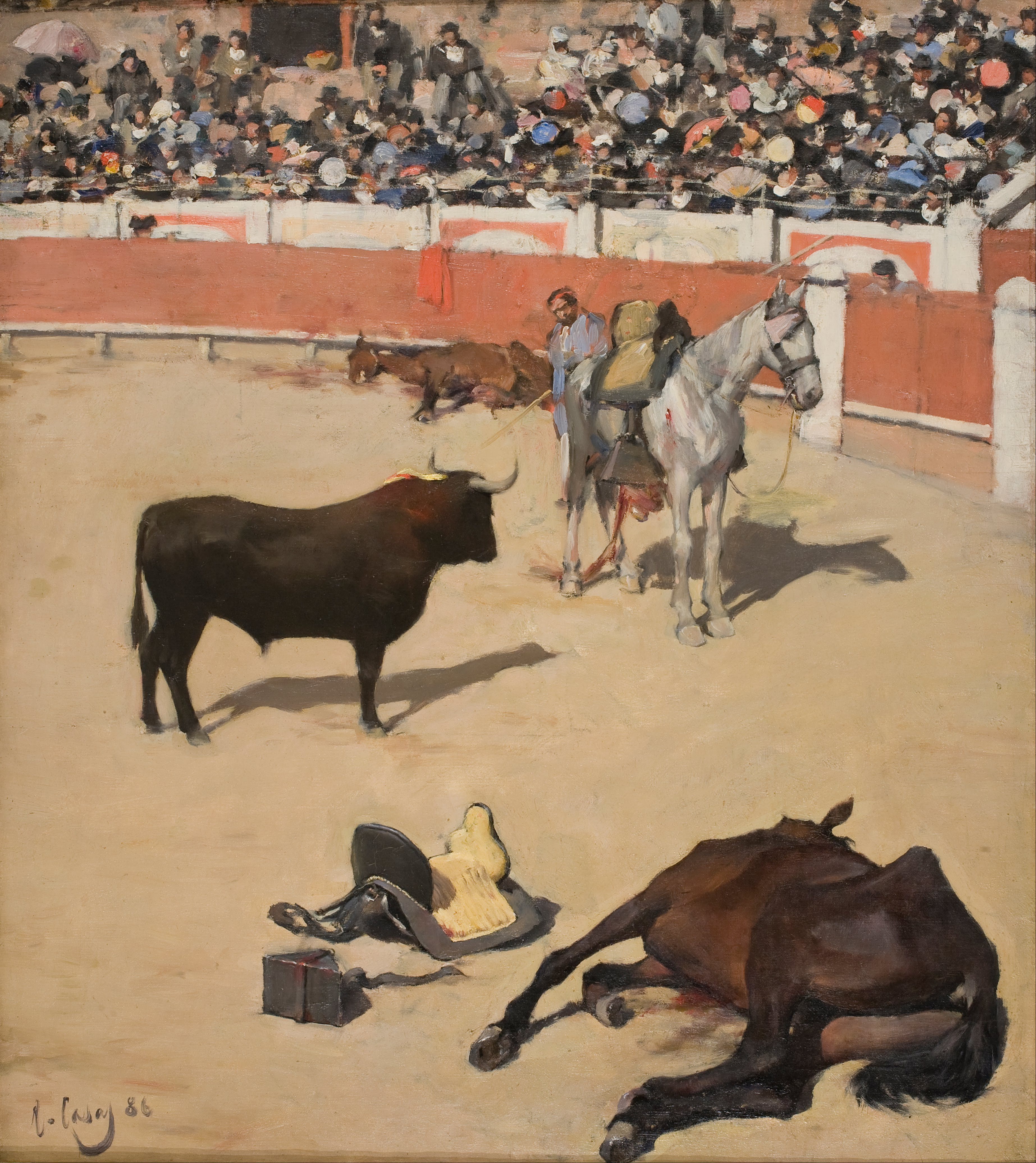 Bulls (dead Horses) (1886) - Ramon Casas Tablo