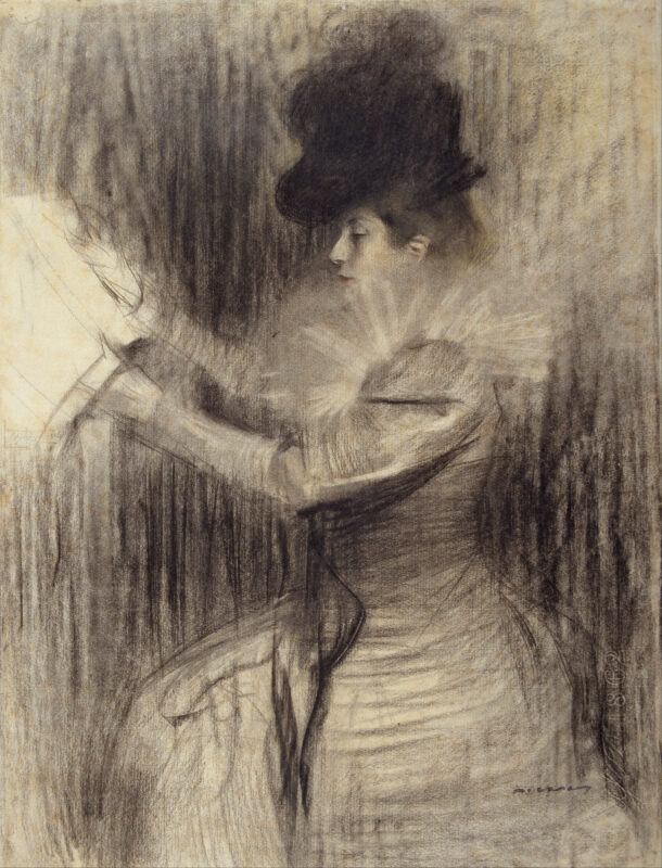 Female Figure - Ramon Casas Tablo
