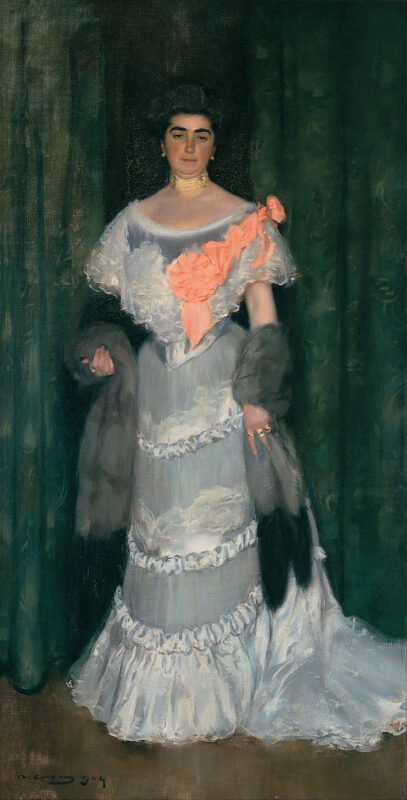 Montserrat Casas de Nieto, in Evening Dress (1904) - Ramon Casas Tablo