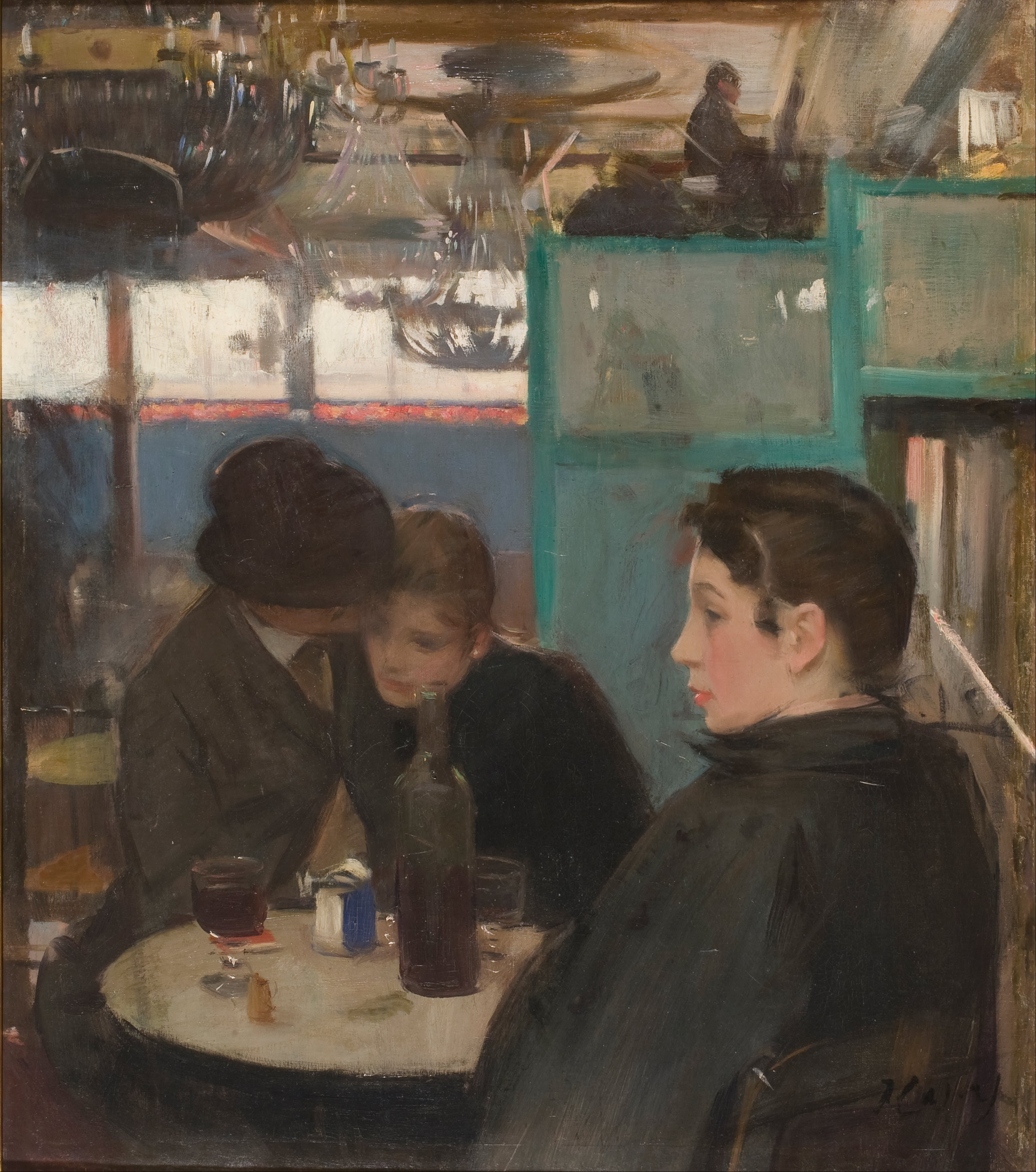 Moulin de la Galette Interior (1890) - Ramon Casas Tablo