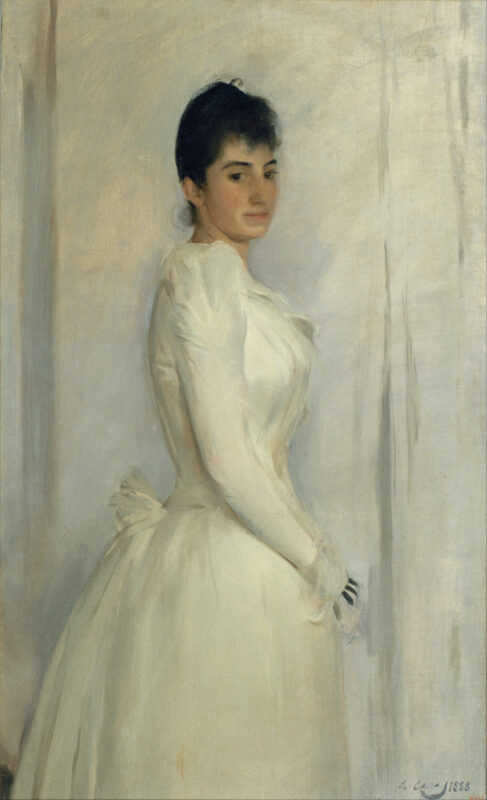 Portrait of Montserrat Carbó (1888) - Ramon Casas Tablo