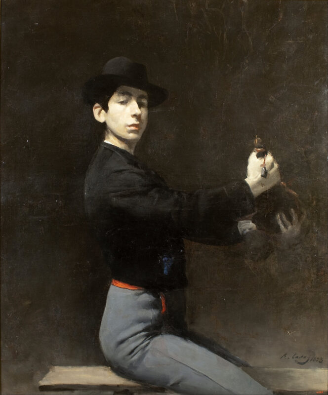 Self portrait (1883) - Ramon Casas Tablo