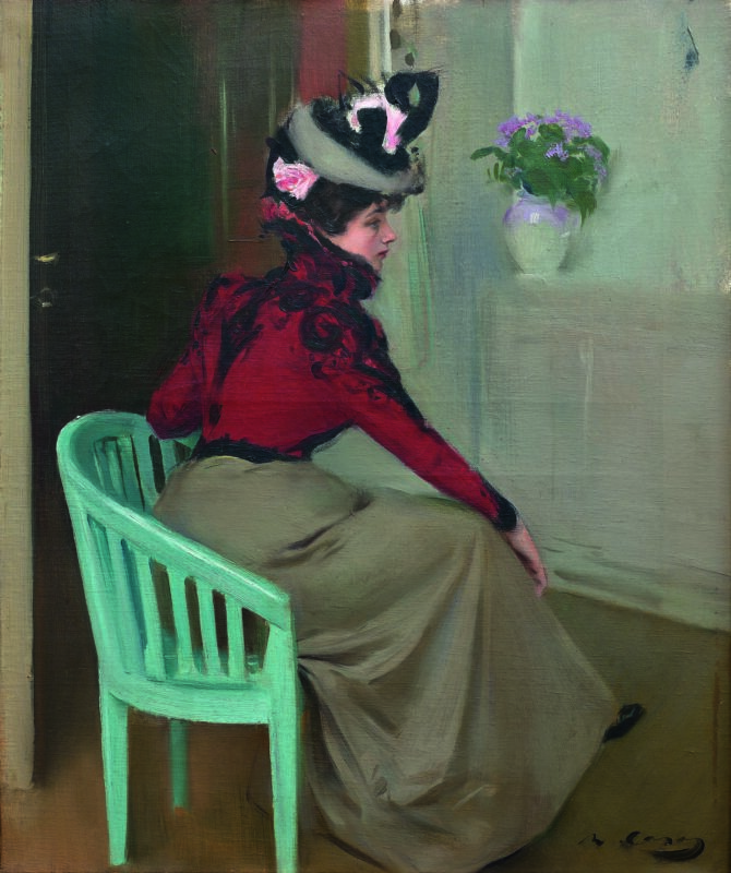 The woman from Paris (1900) - Ramon Casas Tablo