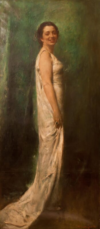 Portrait of Ida Banfi (1937) - Romualdo Locatelli Tablo