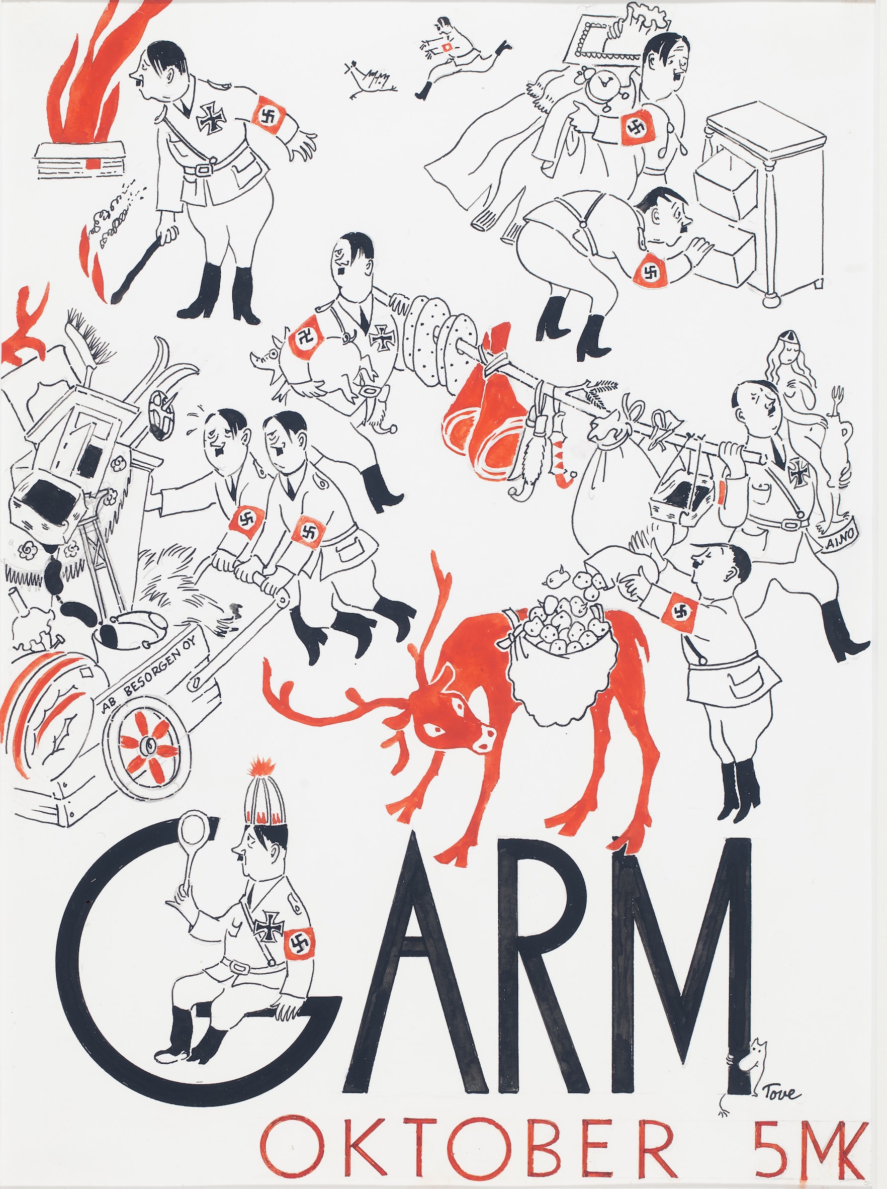Cover of Garm Magazine, October (1944-1944) - Tove Jansson Tablo