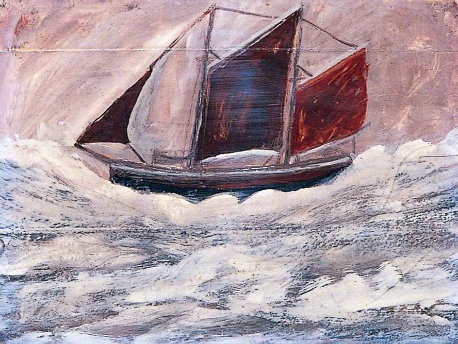 Boat - Alfred Wallis Tablo