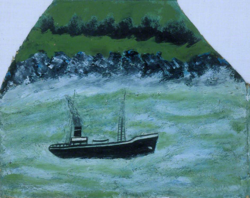 Boat on the Sea (1937) - Alfred Wallis Tablo
