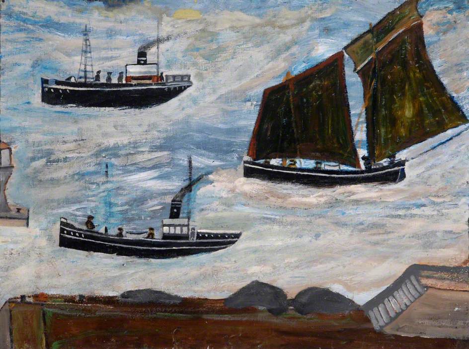 Boats - Alfred Wallis Tablo