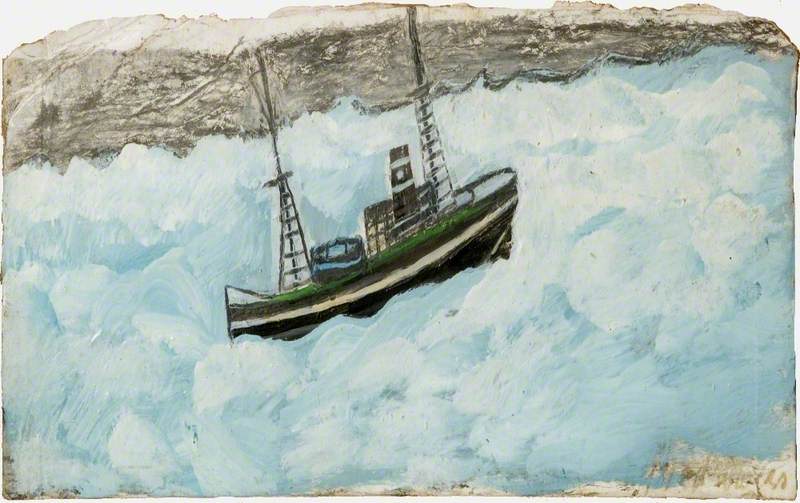 Fishing Boat - Alfred Wallis Tablo
