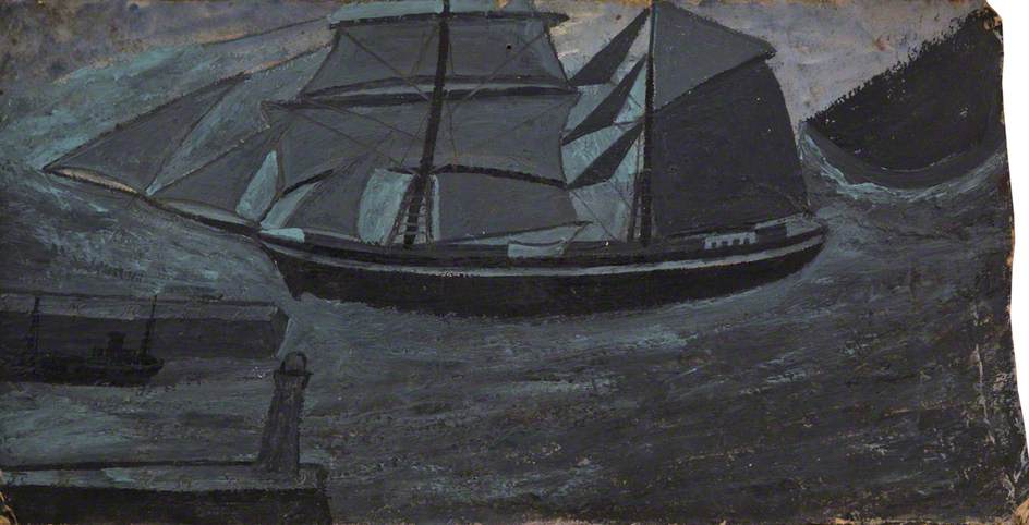 Grey Schooner - Alfred Wallis Tablo