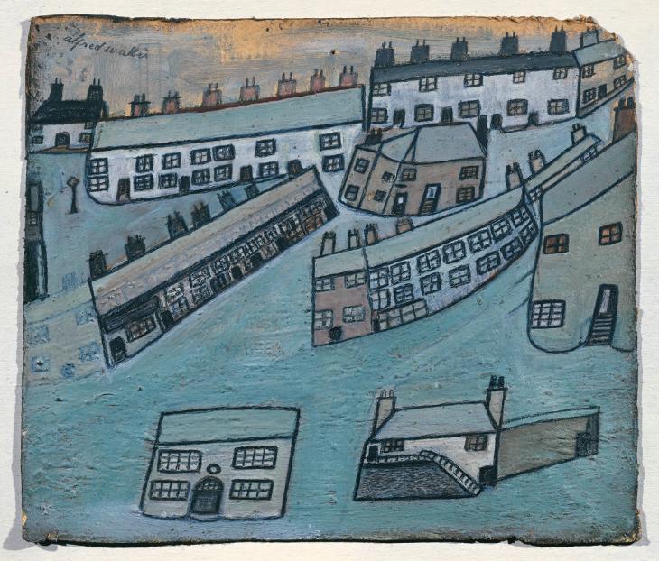 Houses at St Ives, Cornwall - Alfred Wallis Tablo