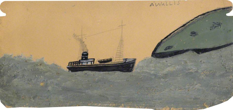 Motor Vessel near Land – Alfred Wallis Tablo