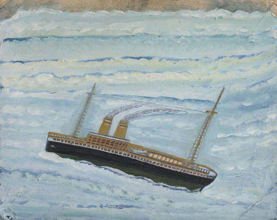P&O Ship - Alfred Wallis Tablo