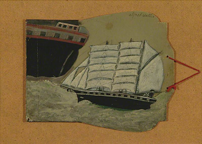 Sailing Ship - Alfred Wallis Tablo