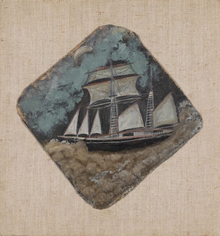 Schooner under the Moon (1936) - Alfred Wallis Tablo