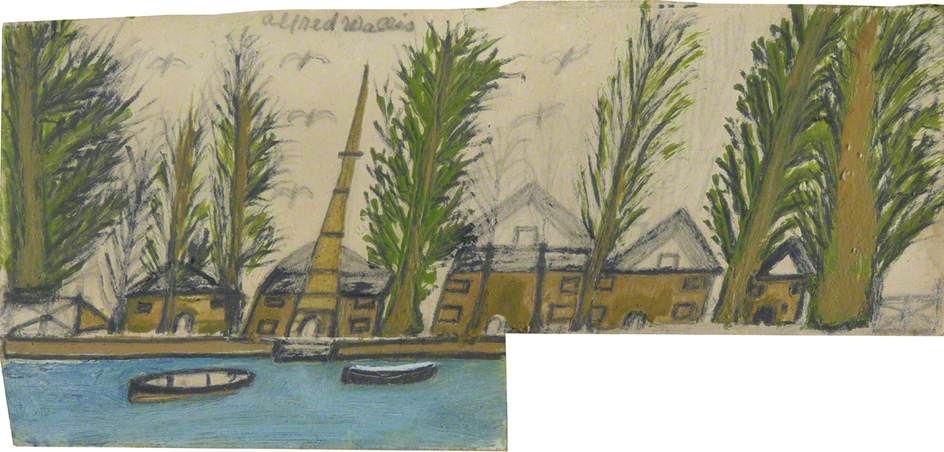 Shoreline - Alfred Wallis Tablo