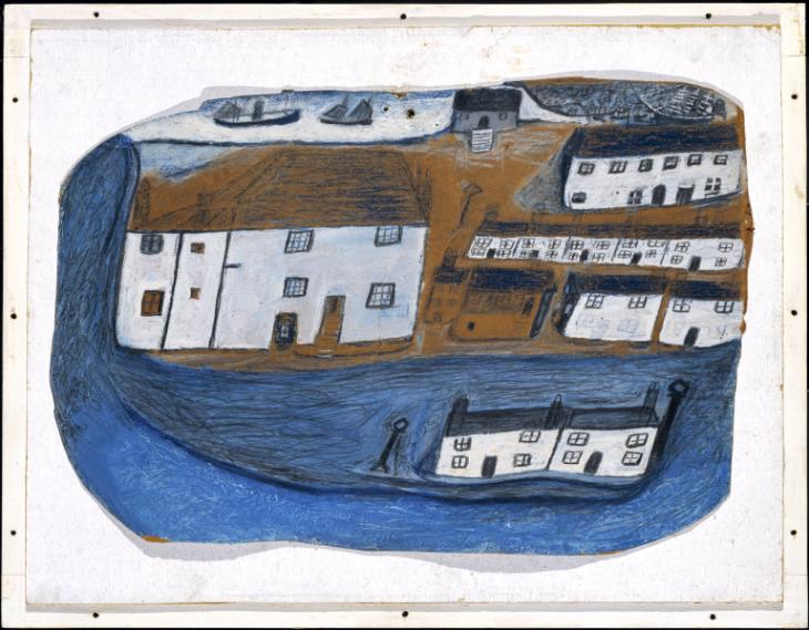 St Ives (1928) - Alfred Wallis Tablo
