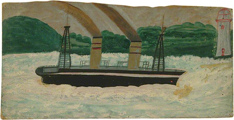 Steamer - Alfred Wallis Tablo