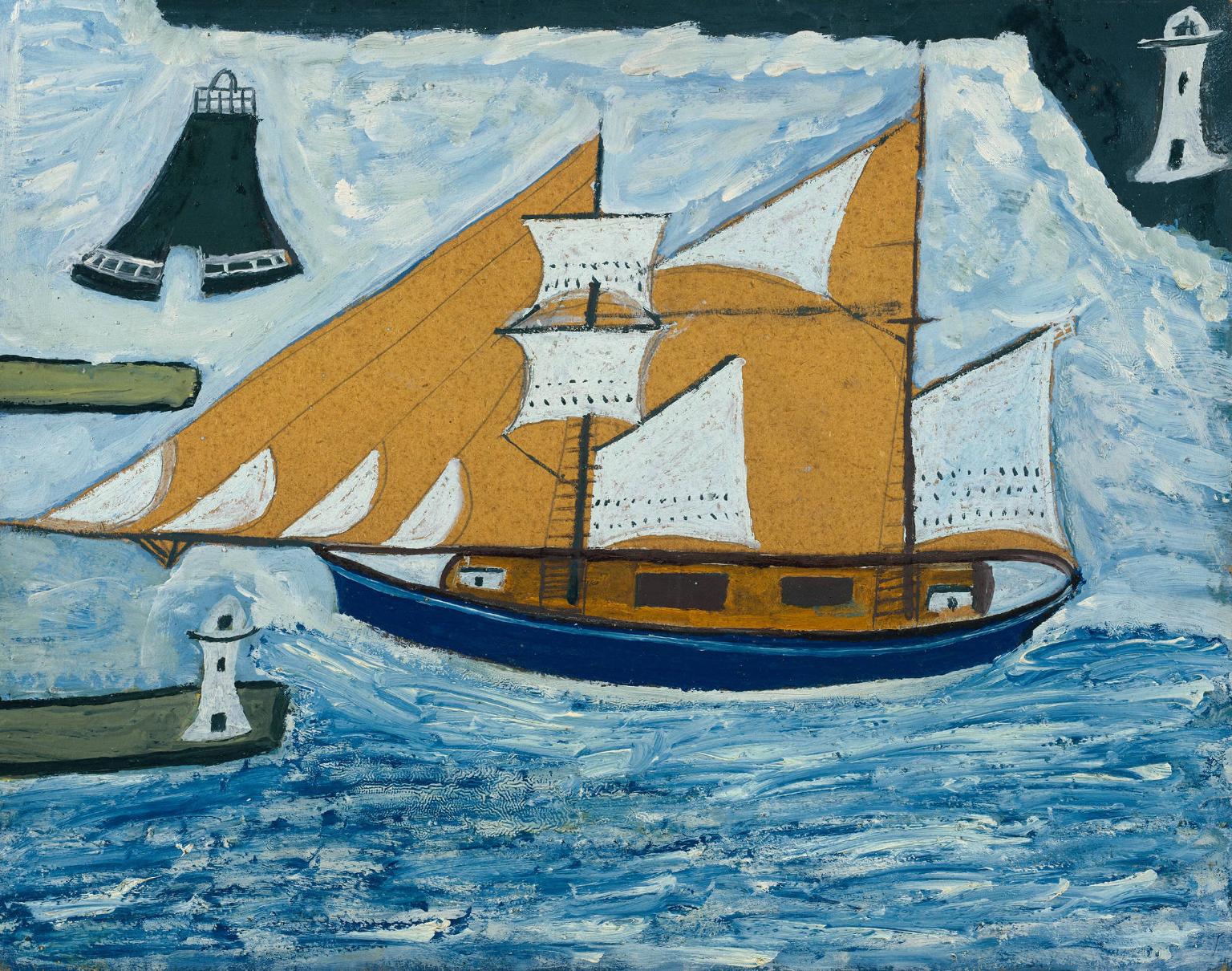 The Blue Ship (1934) - Alfred Wallis Tablo