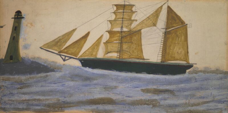 Two Masted Ship (1928) - Alfred Wallis Tablo