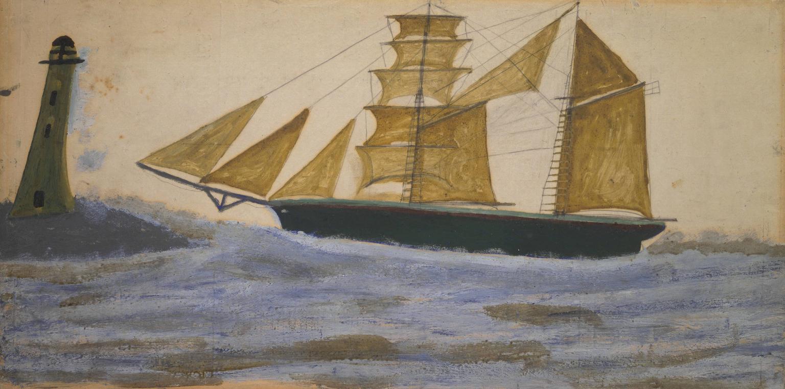 Two Masted Ship (1928) - Alfred Wallis Tablo