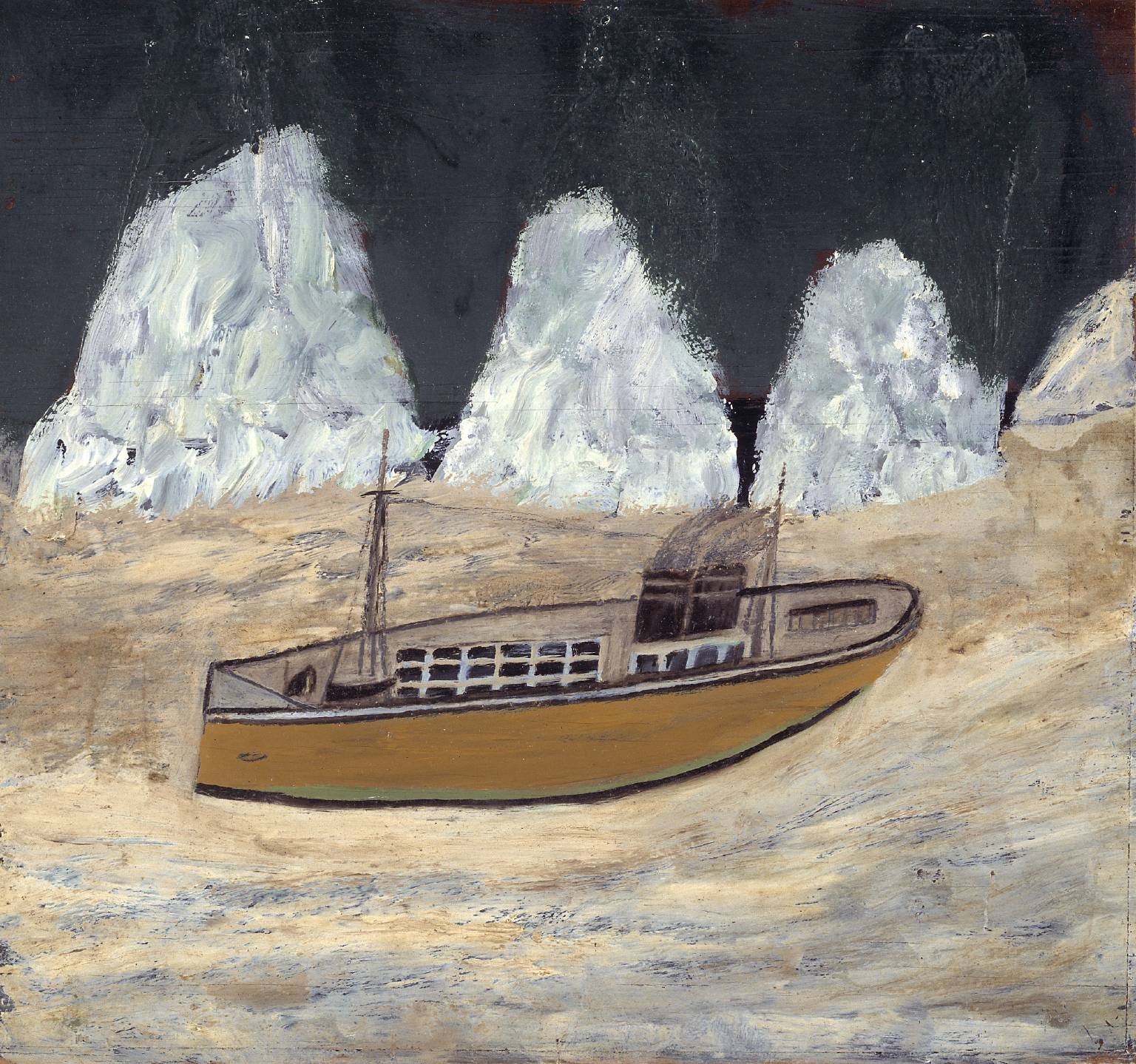 Voyage to Labrador (1936) - Alfred Wallis Tablo