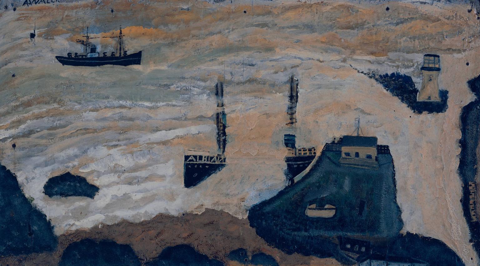 Wreck of the Alba (1939) - Alfred Wallis Tablo