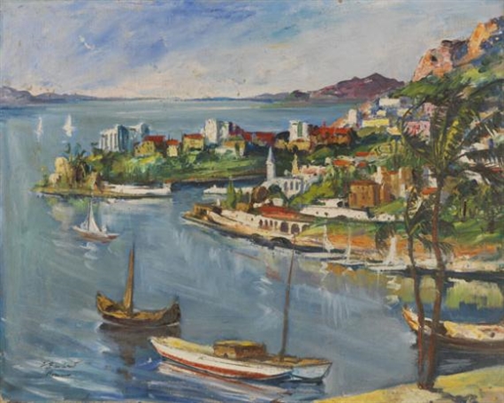 Monaco (1930) - André Bauchant Tablo